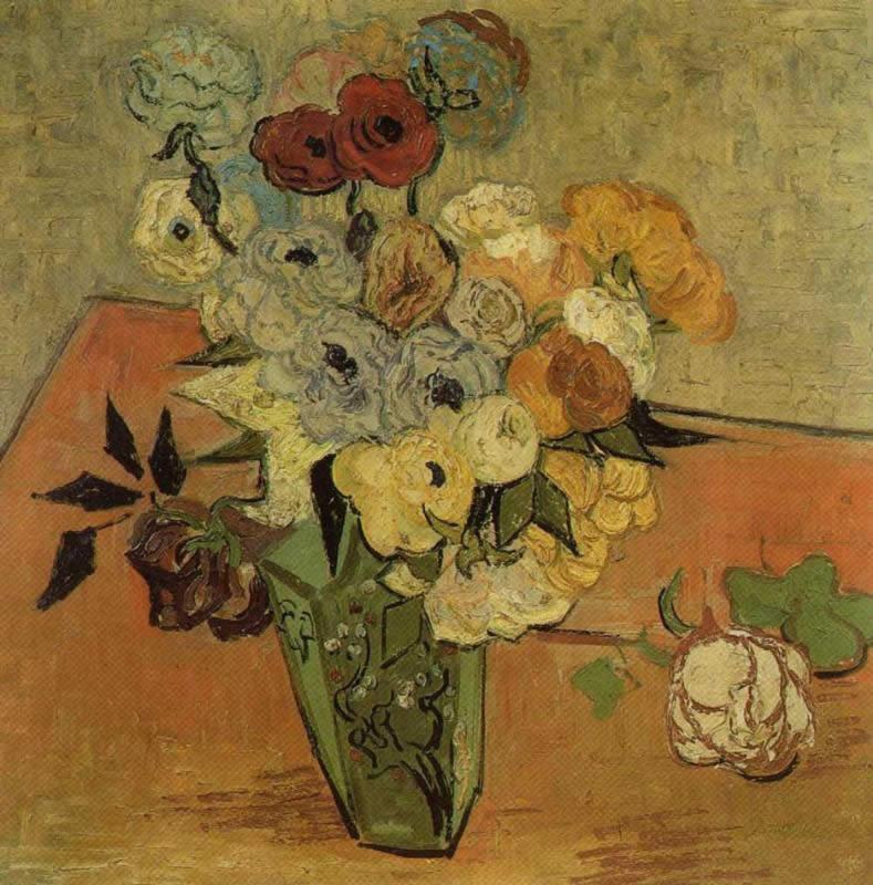 Vincent van Gogh Vase with Roses and Anemones